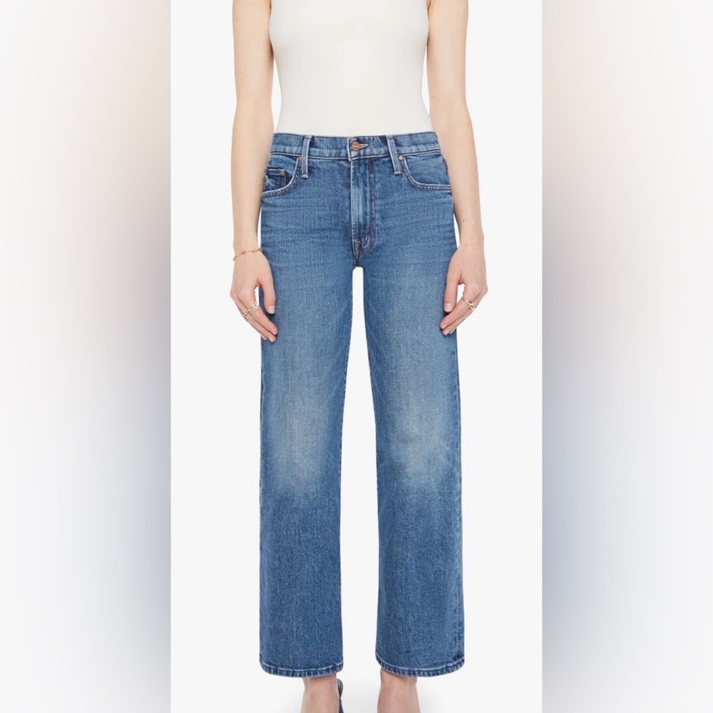MOTHER Classic Straight Leg Jeans in Light Blue